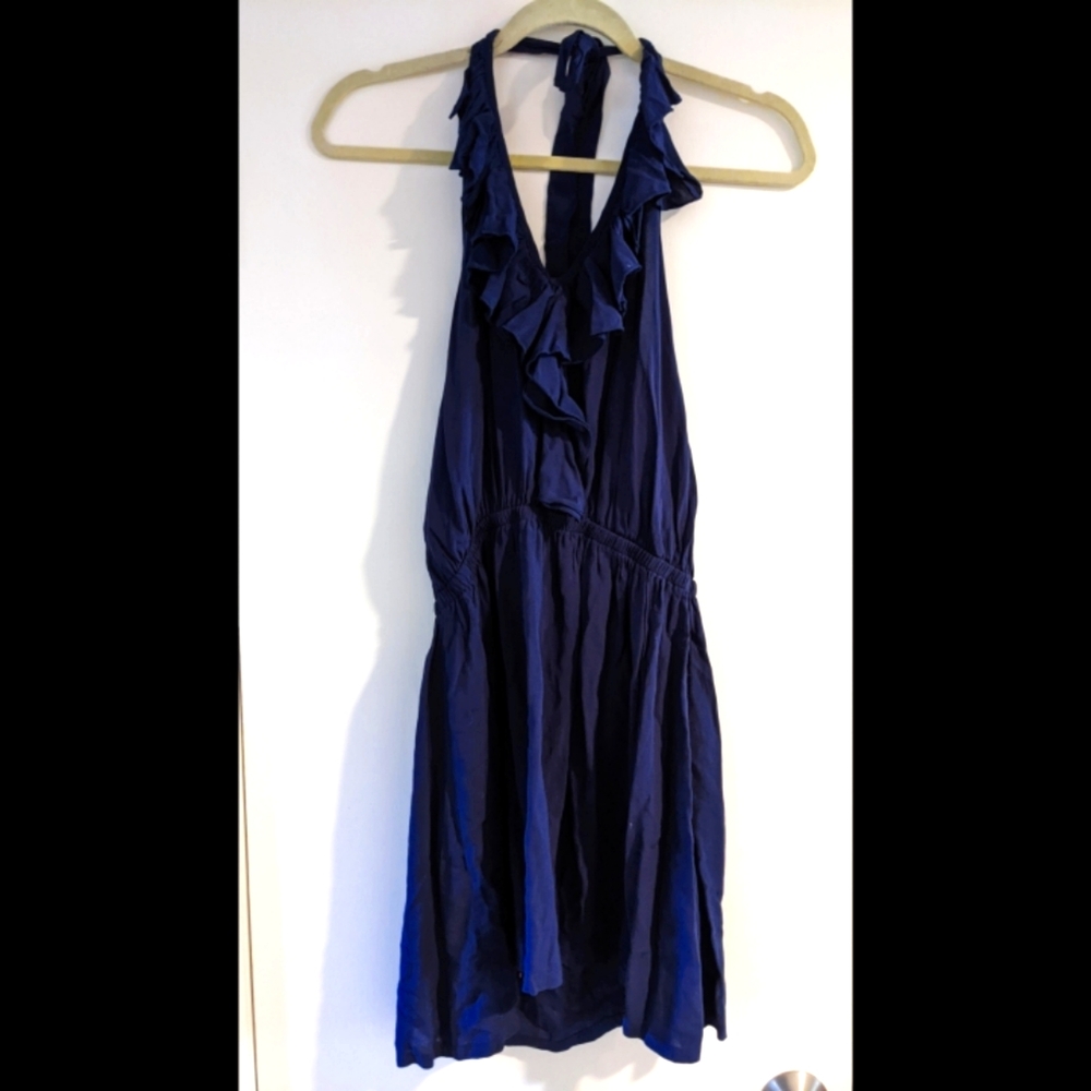 Katwalk Purple Halter Mini Dress Tunic Top - 4/Medium